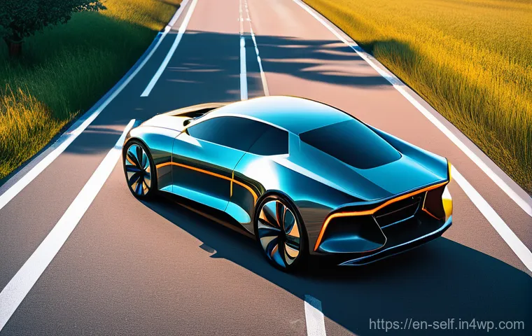 자율주행차의 비상 상황 대응 기술 - An immersive, atmospheric image depicting a self-driving car maintaining precise control during a so... 자율주행차의 비상 상황 대응 기술 - An immersive, atmospheric image depicting a self-driving car maintaining precise control during a so...
