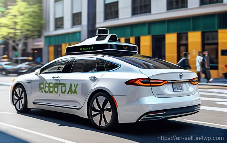 자율주행차의 상용화 전략 - **Prompt: The Future Commute - Trust in Autonomous Mobility**
A realistic depiction of a bustlin...
